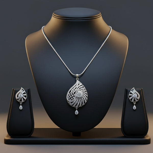 Mawla Pavé Zircon Galaxy Teardrop Set