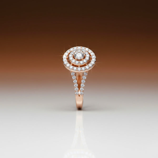 Rose Gold American Diamond Ring