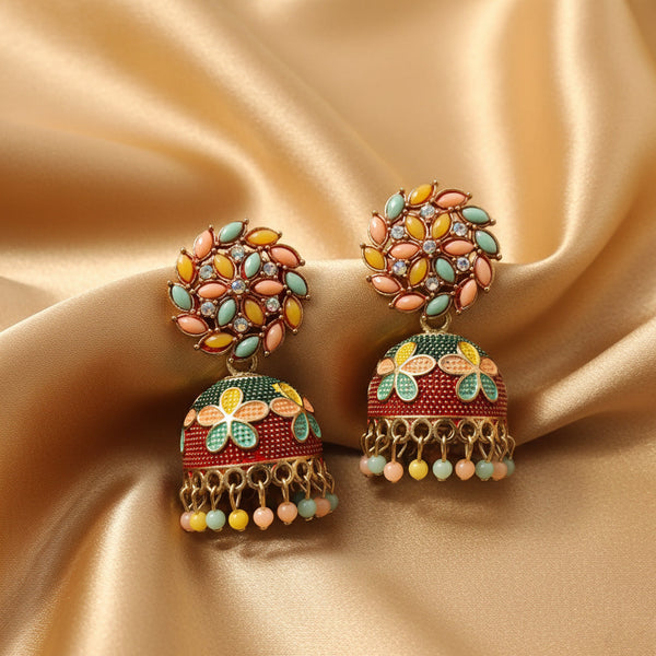 Multicolor Jhumka Earrings