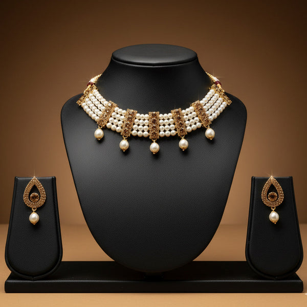 Pearl & Amber Droplet Set